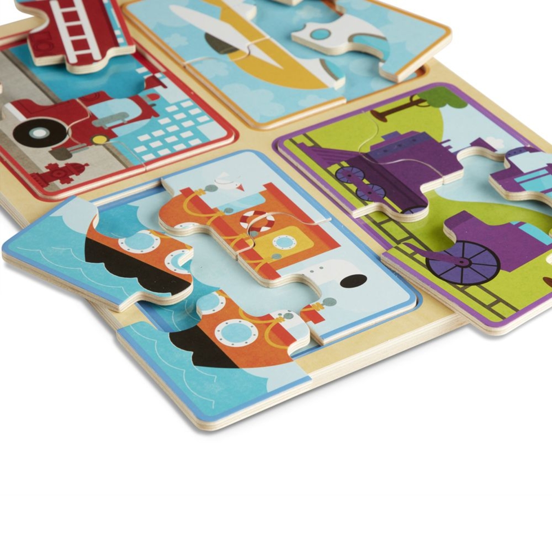 Дървен пъзел Melissa&Doug превозни средства 41361