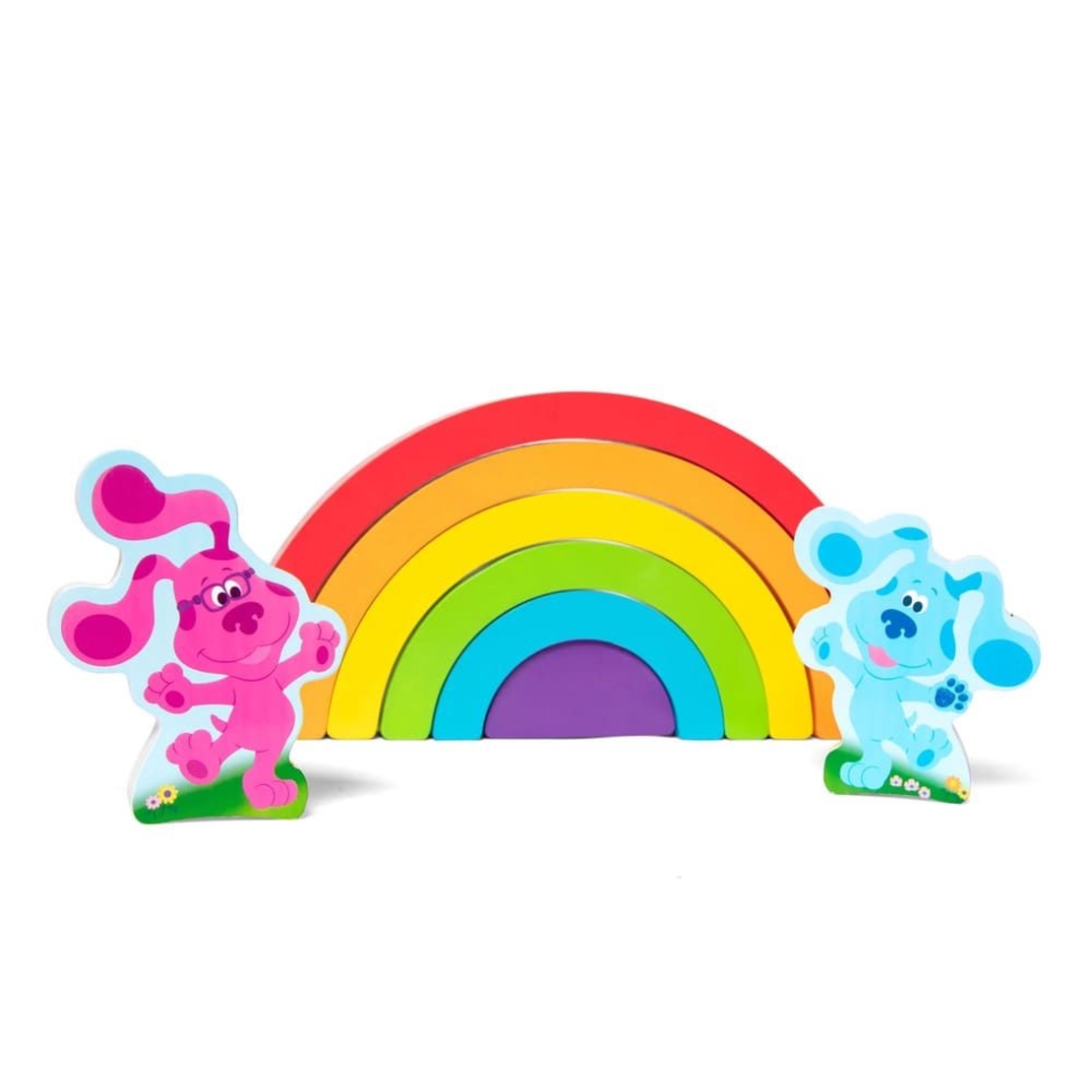 Дървен пъзел Melissa and Doug Blue's Clues & You! Дъга, 9 части, 33008