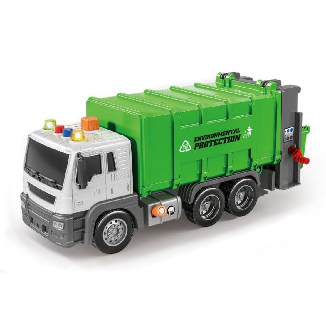 Детски боклукчийски камион Raya Toys Truck Car с музика и светлини, 1:16
