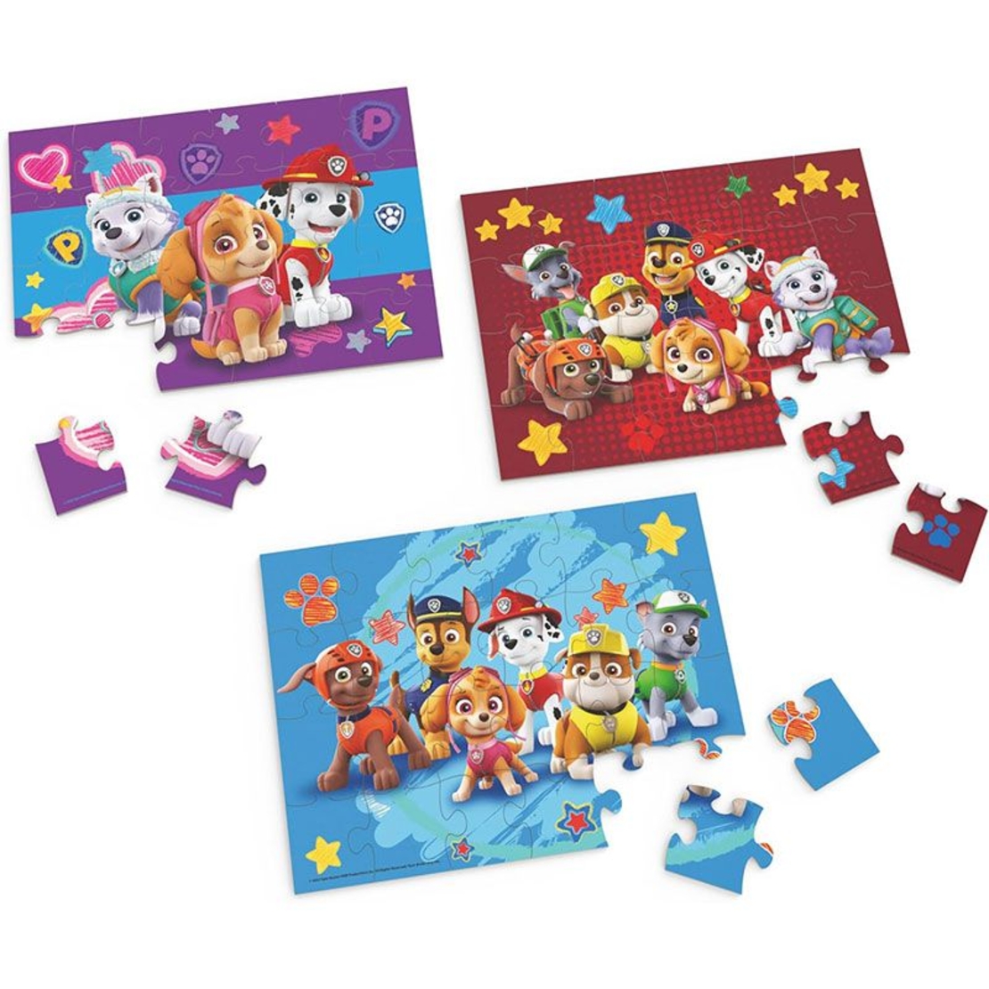 Детски дървени пъзели Spin Master Paw Patrol 3 броя х 24 ч.