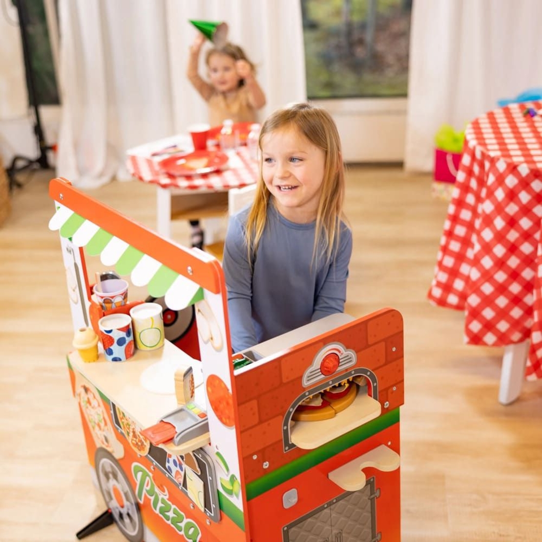 Детска дървена количка за пица Melissa and Doug 32201