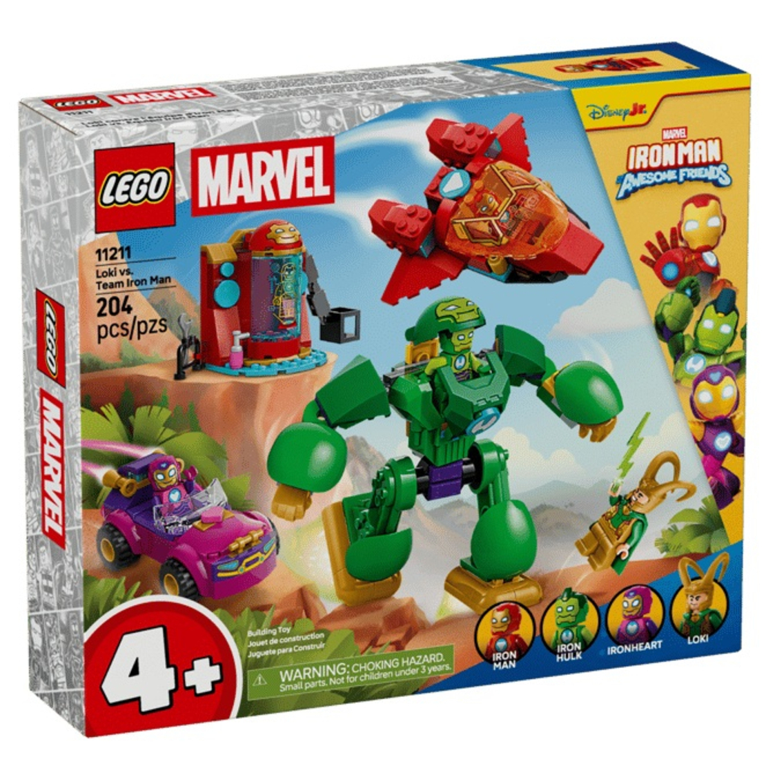 LEGO® Marvel Железния човек и неговите страхотни приятели, Локи срещу Железния човек 11211