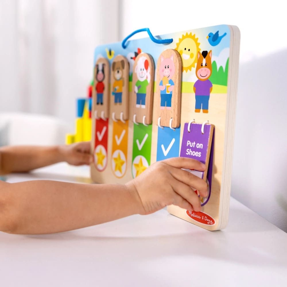 Дървена таблица за игра Melissa and Doug, My Daily Routines 50893