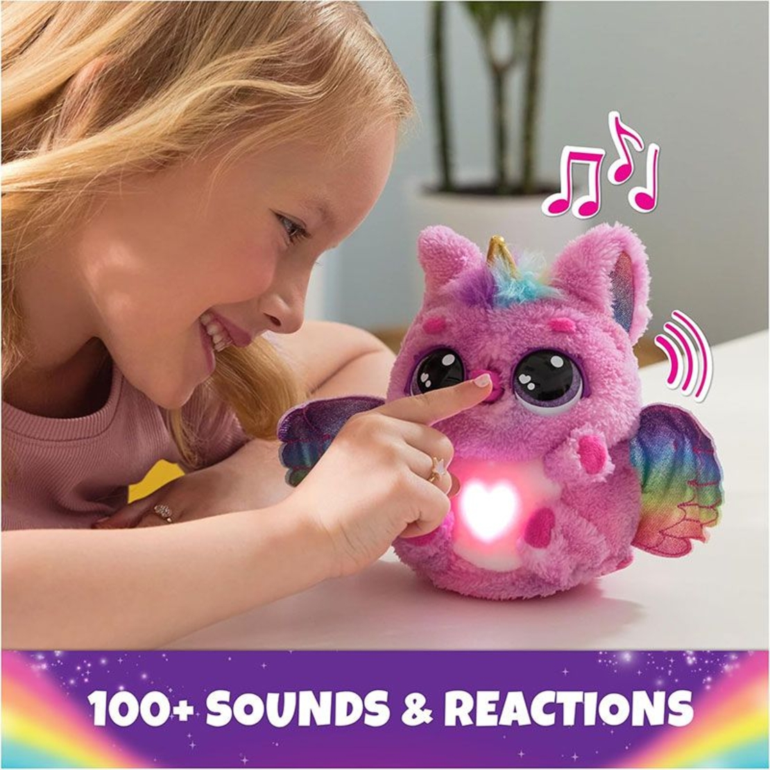 Интерактивна играчка изненада в яйце Spin Master Hatchimals Alive Mystery Hatch Pufficorn, със светлини и звуци