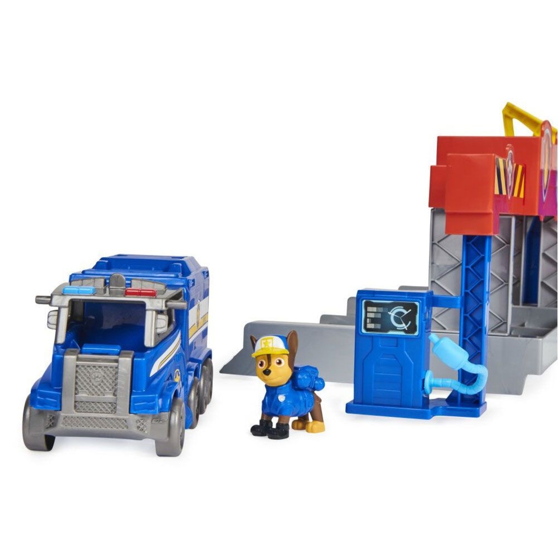 Игрален комплект Spin Master Paw Patrol Big Truck Pups с превозни средства и фигура, с музика и светлини