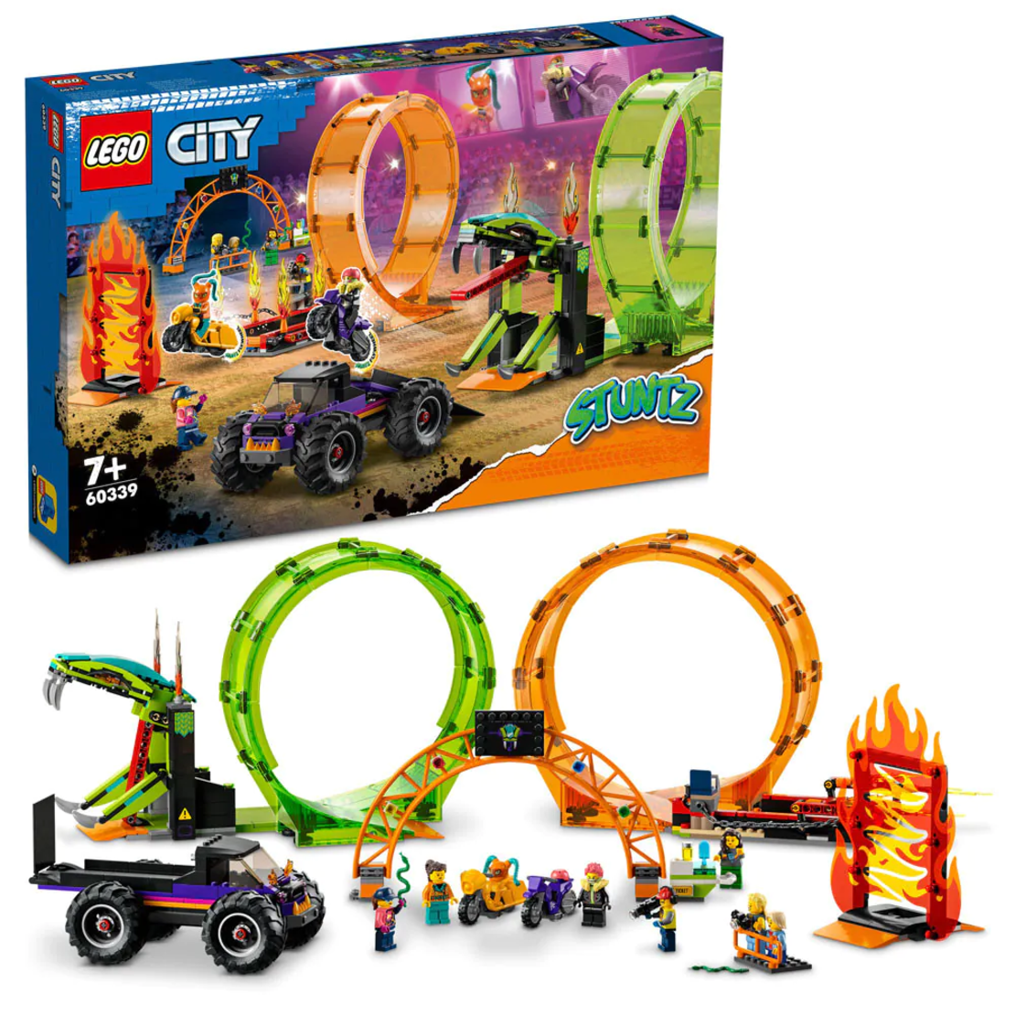 LEGO® City Stuntz Арена за каскади с два лупинга 60339