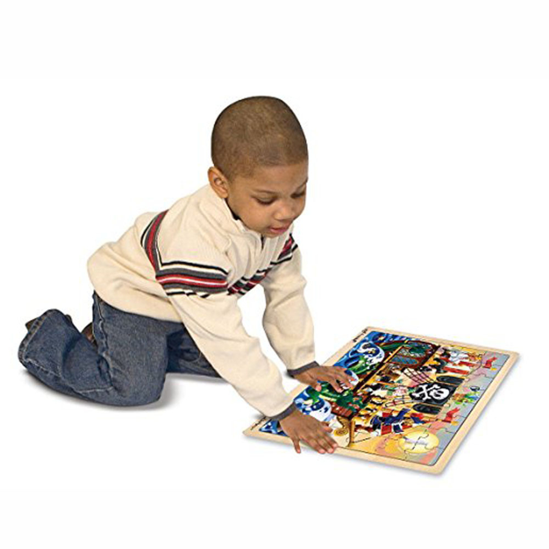 Дървен пъзел Melissa and Doug Пирати 48 части 13800