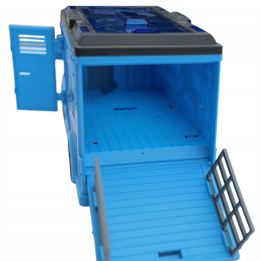 Детски камион за коне Raya Toys City Truck, с музика и светлини, с фигурка на кон, 1:16
