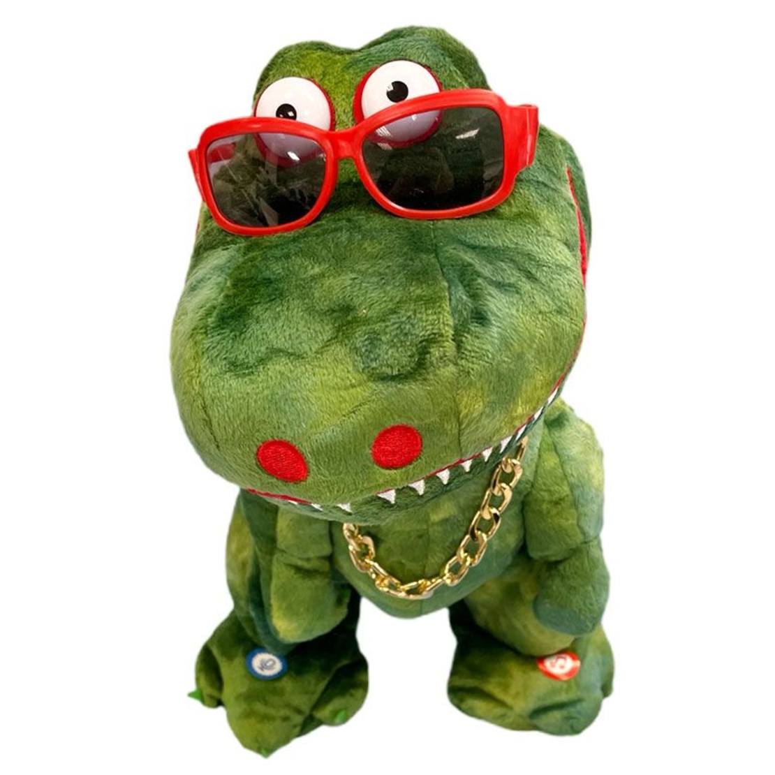Интерактивна играчка Raya Toys Танцуващ, пеещ и повтарящ думи крокодил, 33 см