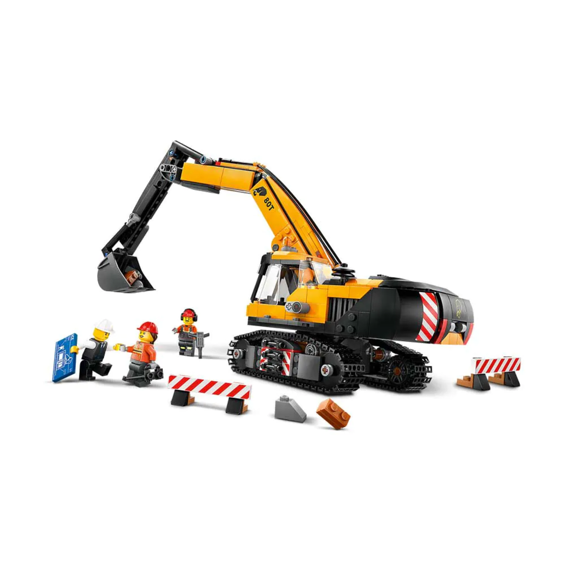 LEGO® City Жълт строителен екскаватор 60420