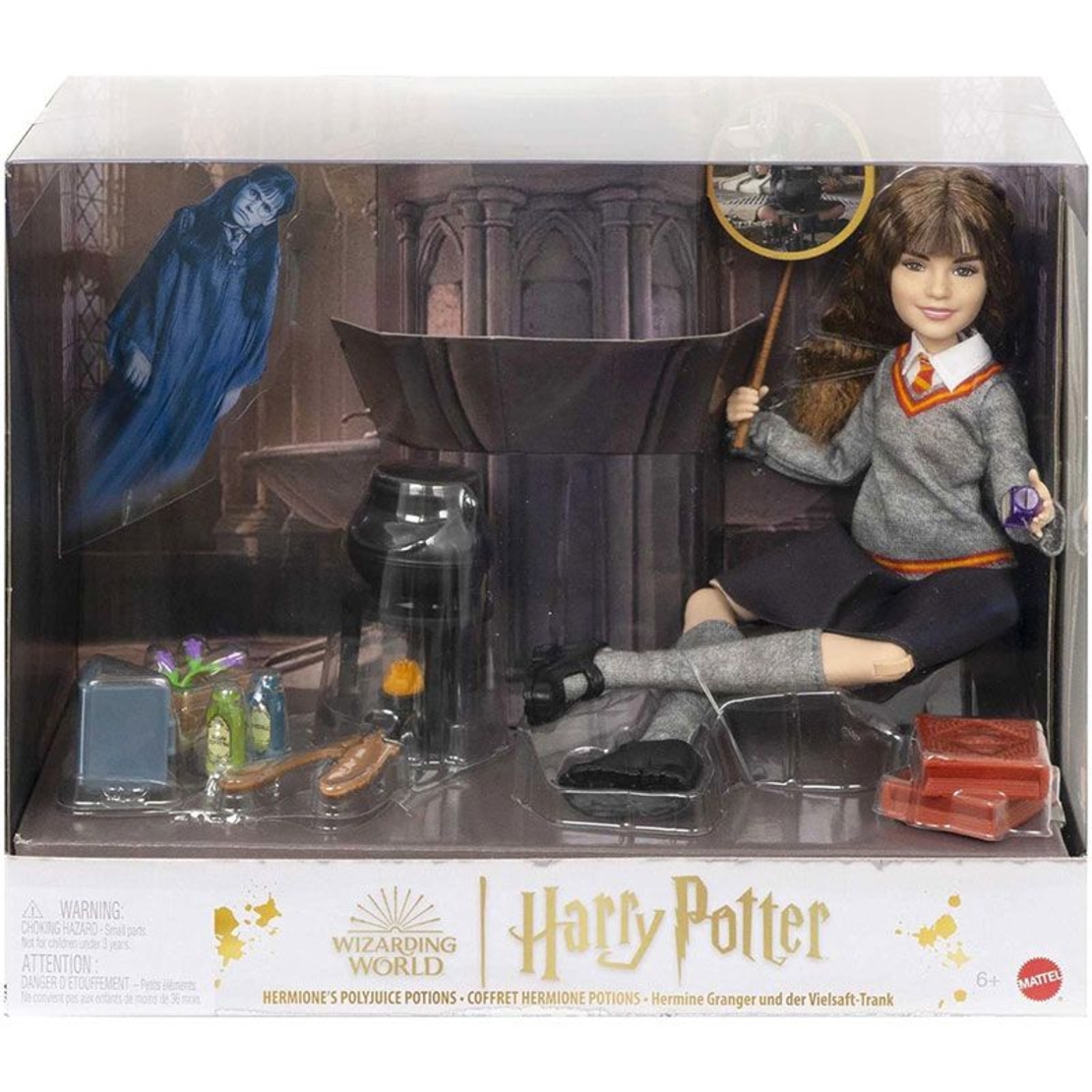Кукла Mattel Harry Potter Hermione's Polyjuice Potions Хармаяни с 10 аксесоара