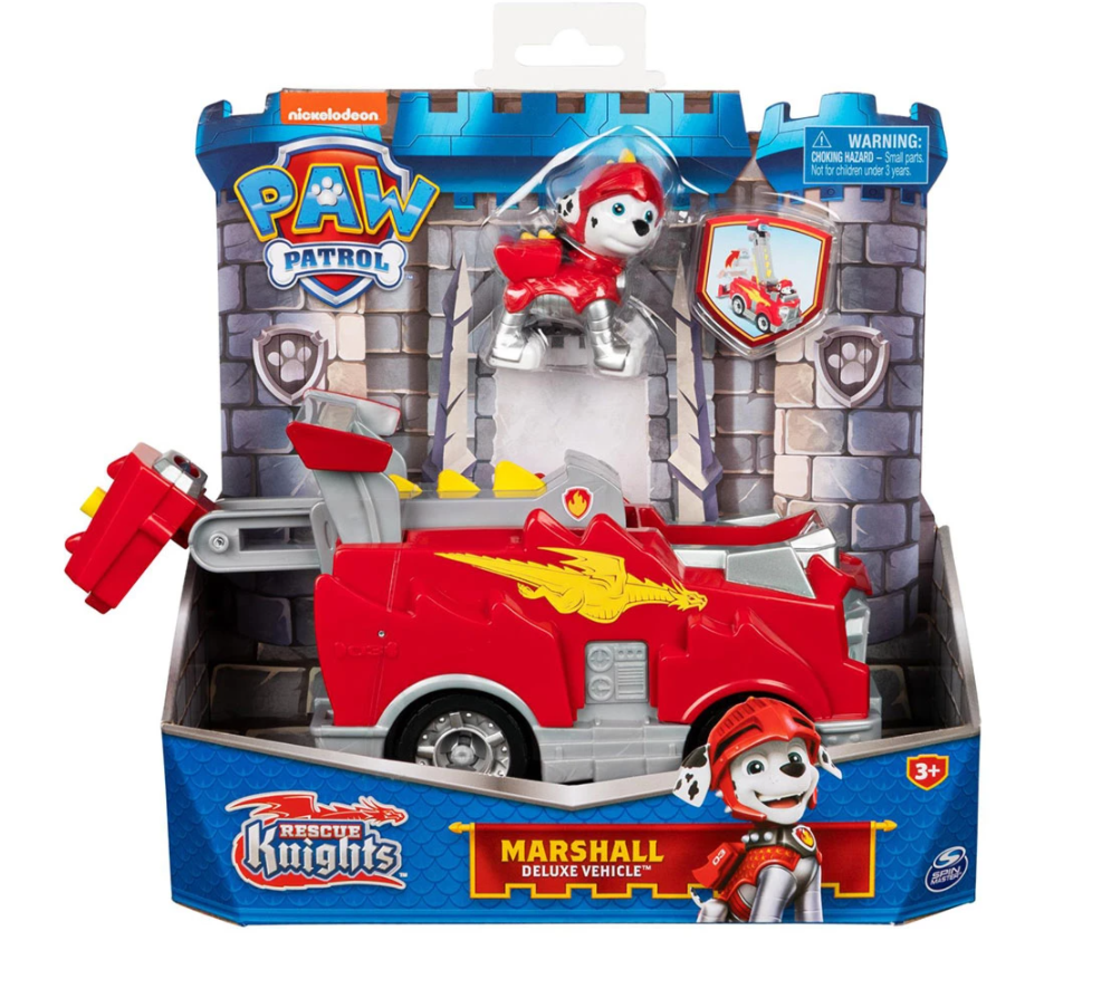 Трансформиращо превозно средство с фигурка Spin Master Paw Patrol Rescue Knights Marshall 20135918
