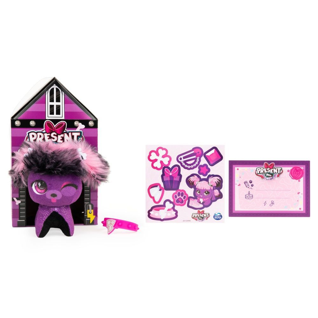 Плюшена играчка Spin Master Present Pets Minis, с аксесоари