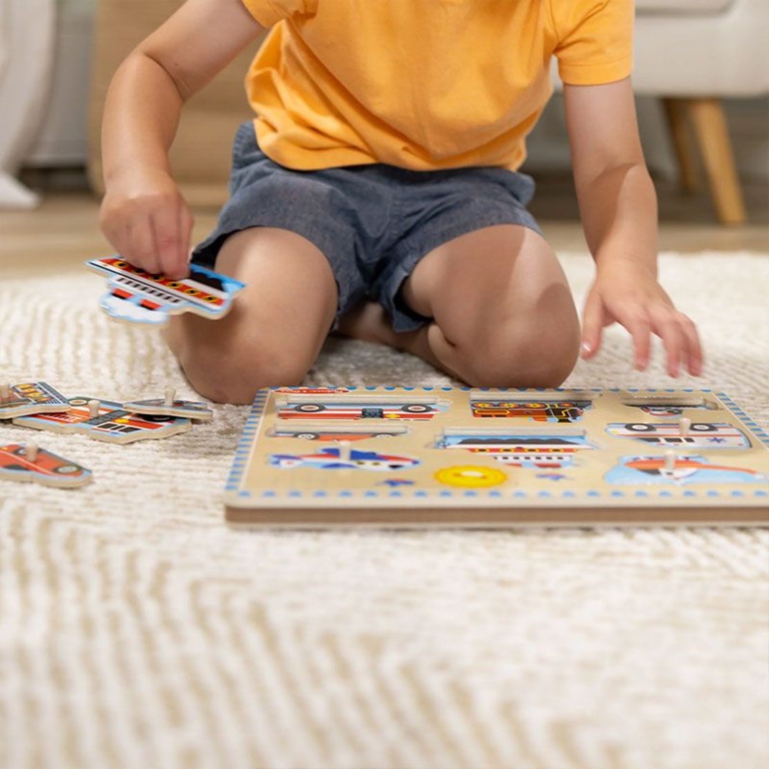 Пъзел със звуци Melissa and Doug Превозни средства, 50206