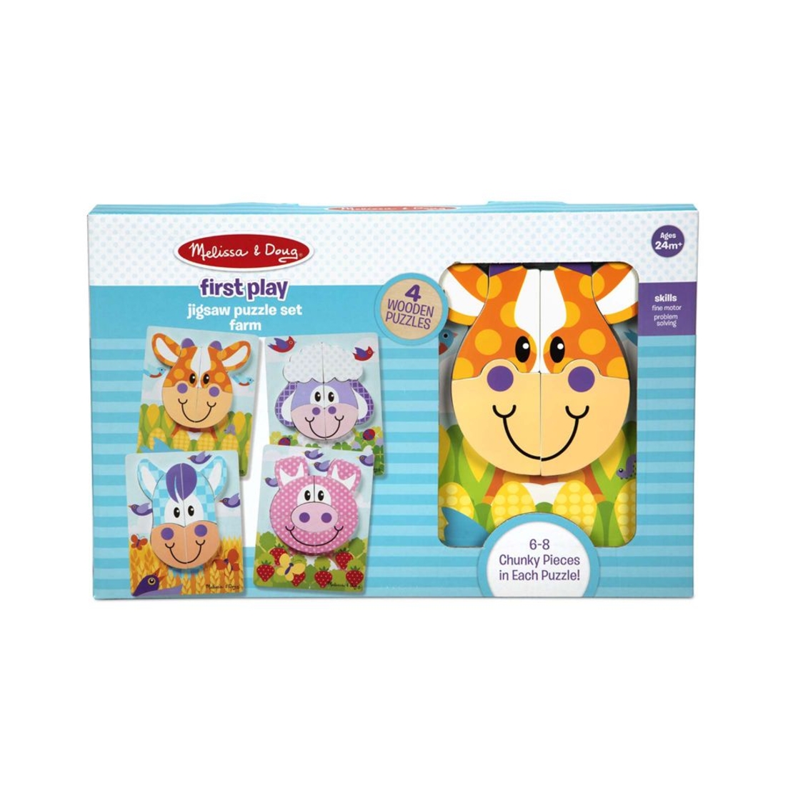 Дървен пъзел Melissa & Doug Ферма 40132
