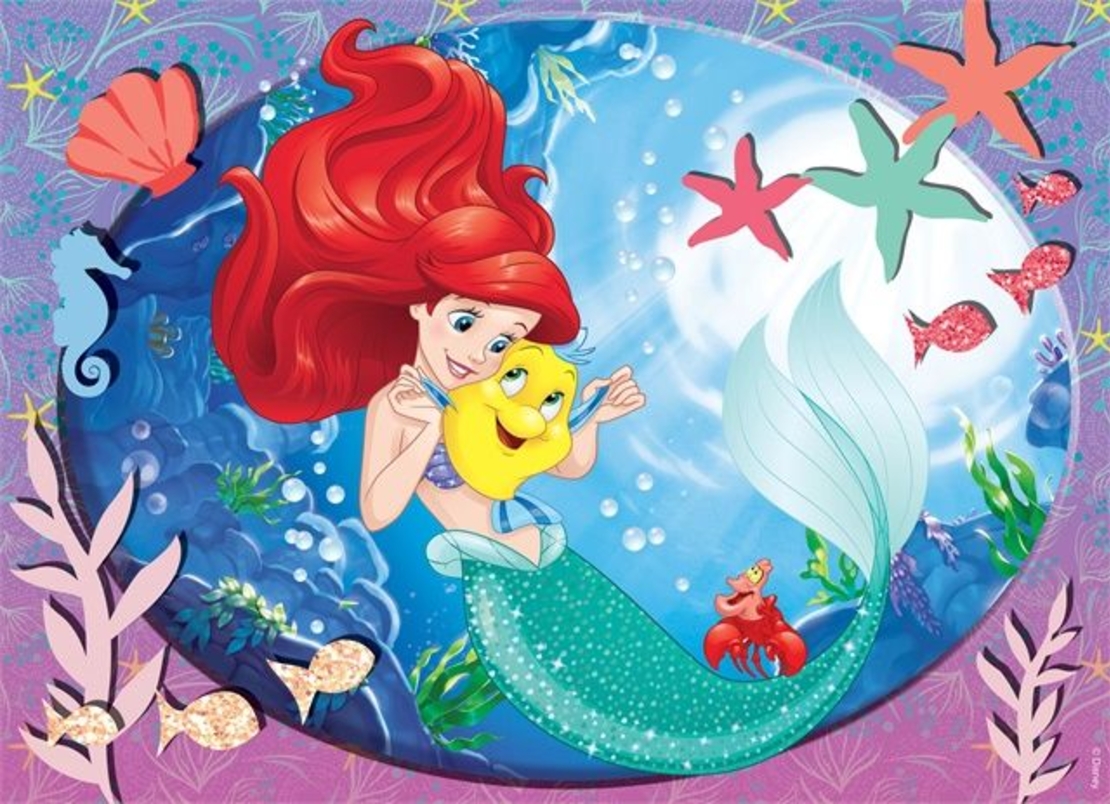 Детски пъзел Lisciani SUPERMAXI LITTLE MERMAID 60ч. 74167
