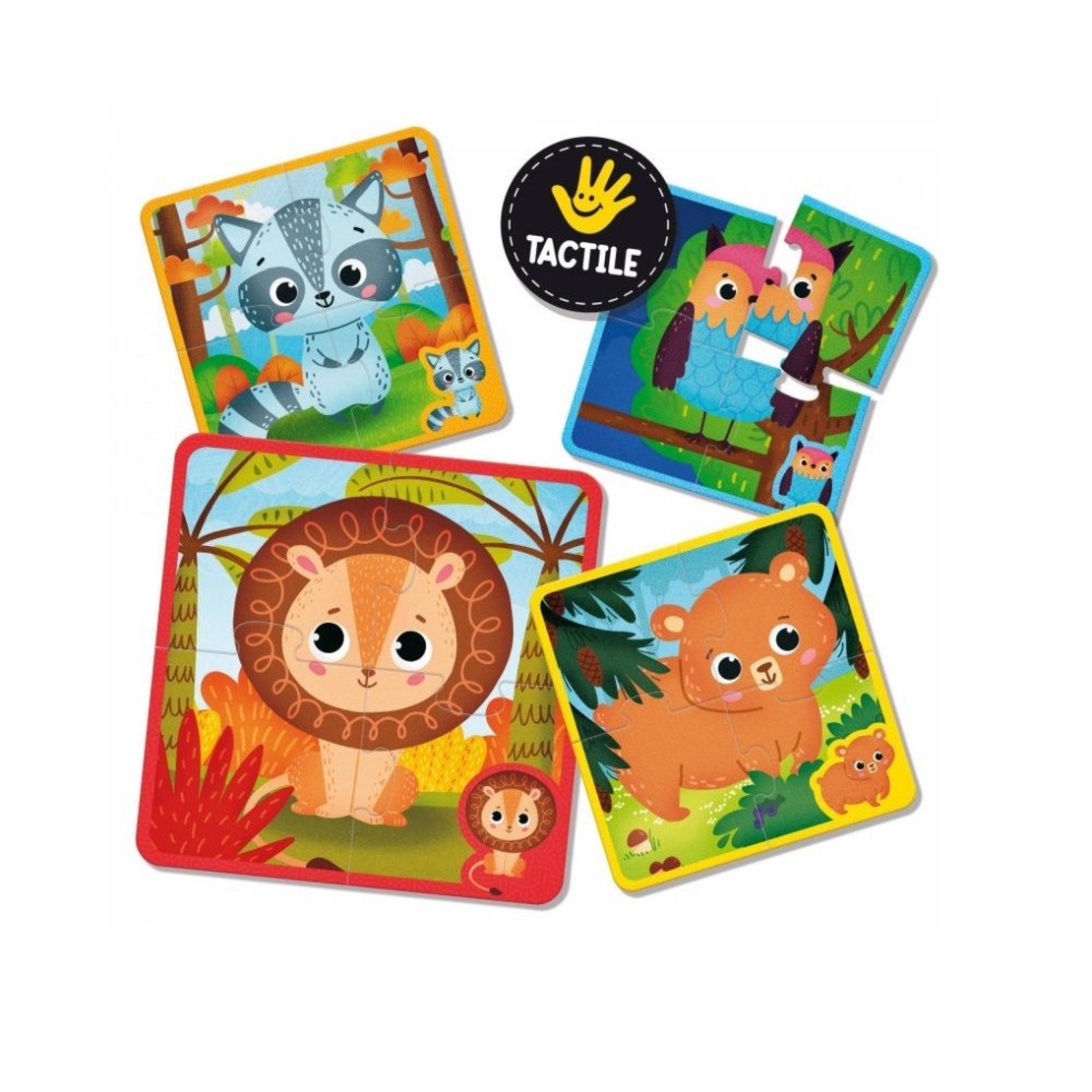 Пъзел Lisciani Монтесори BABY TOUCH Puzzle Животни 24 ч.