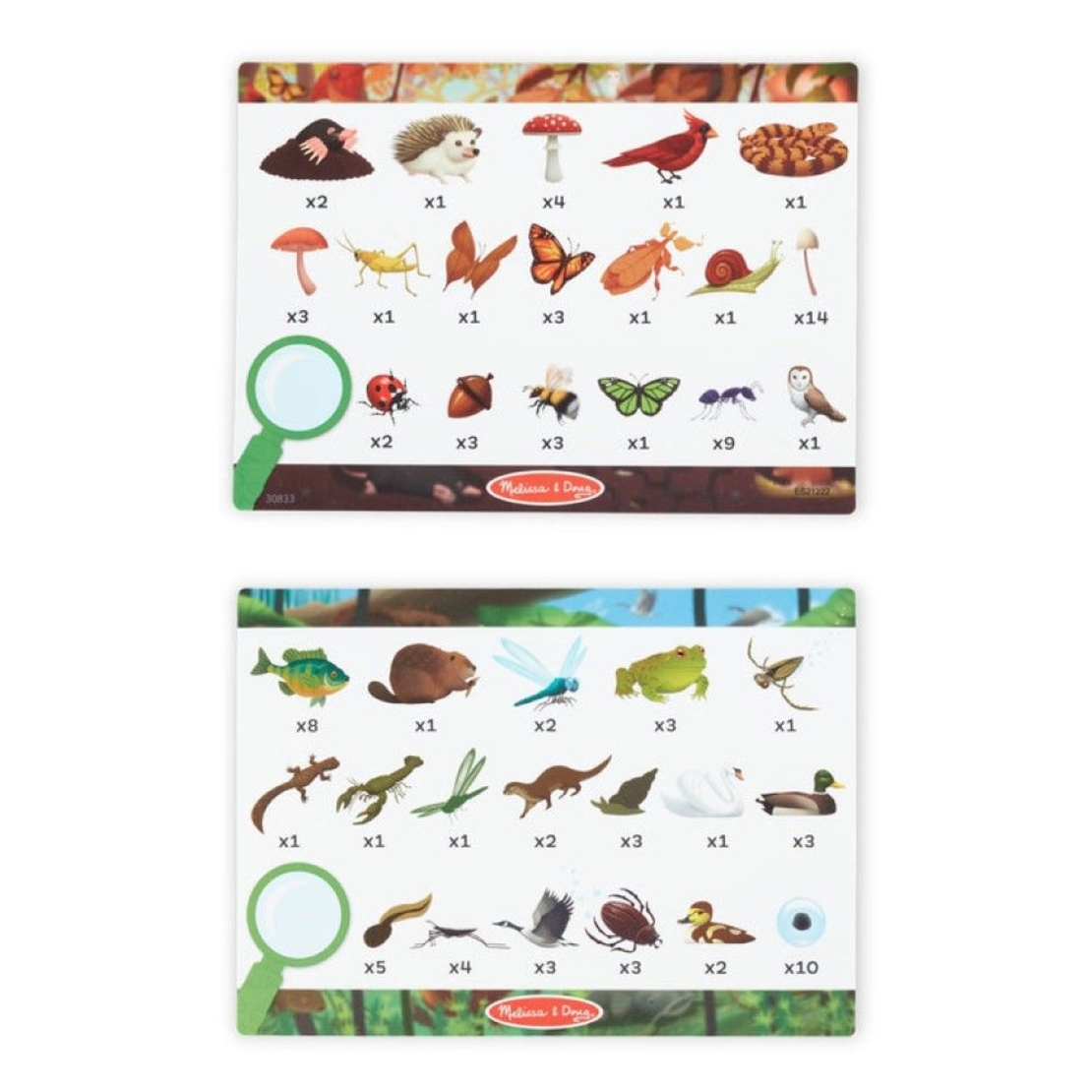 Двустранен пъзел Melissa and Doug с игра Потърси и Намери 48ч. 30833