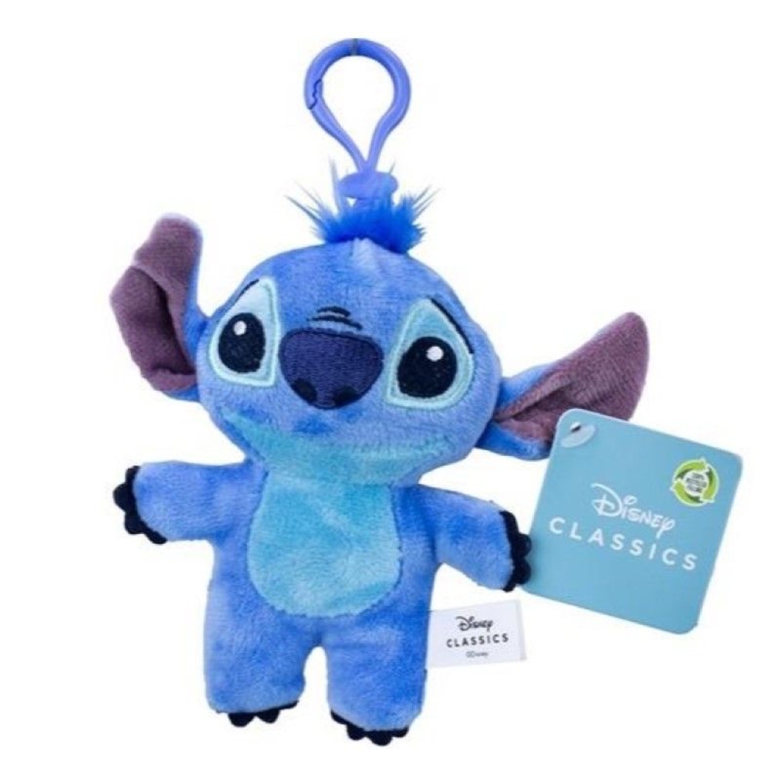 Плюшена играчка Cerda Stitch с ключодържател, 14 см