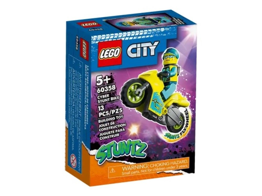 LEGO® City Stuntz Кибер каскадьорски мотоциклет 60358