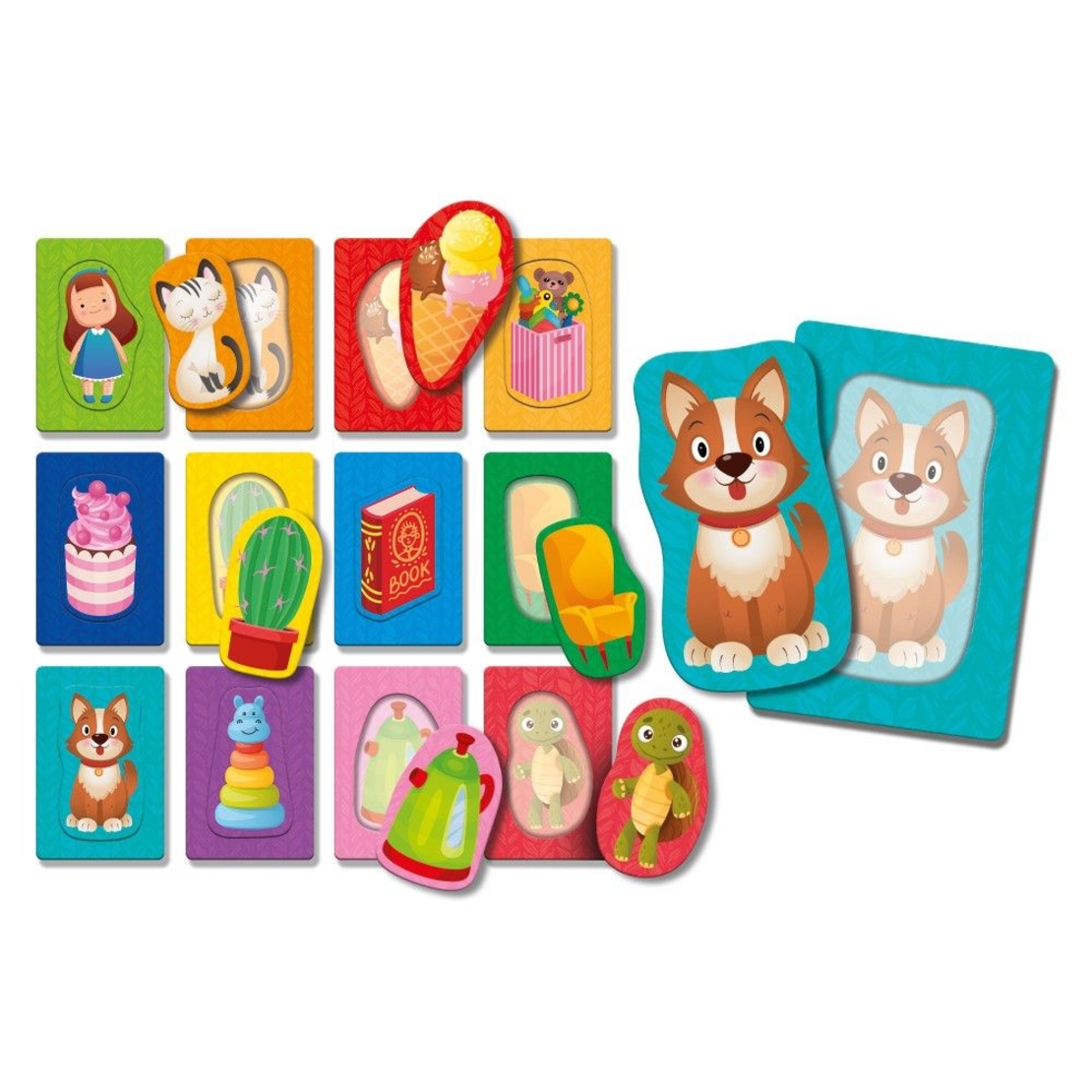 Бебешки карти Lisciani Montessori Двойни карти