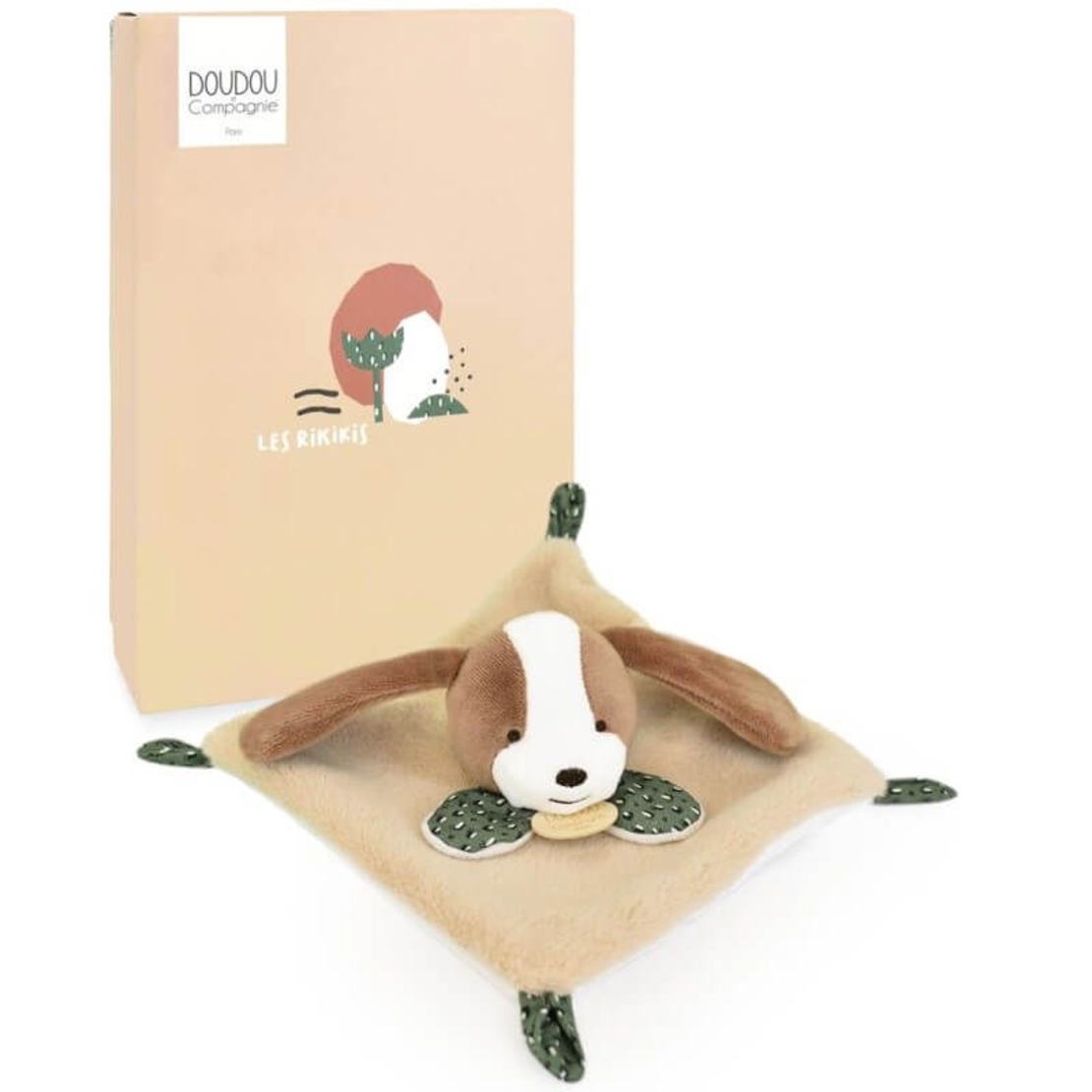 Плюшена играчка за гушкане Doudou Les Rikikis куче 19 см, DC4156