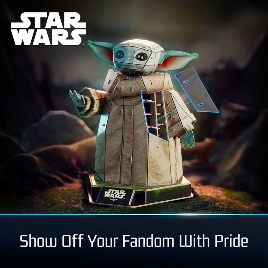 3D пъзел Spin Master Star Wars Grogu, 103 ч.