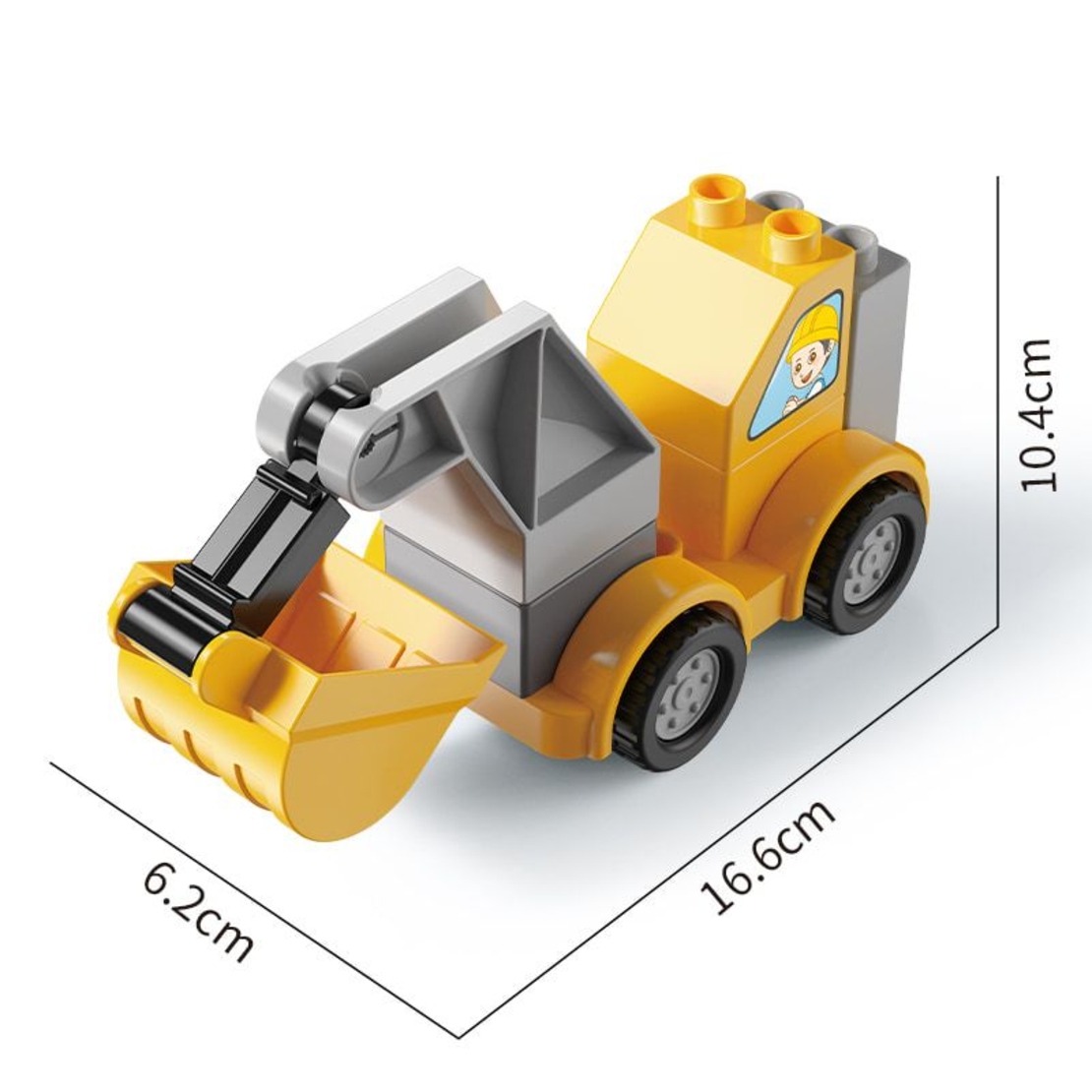 Конструктор Feelo Car Series Excavator, 10 ч.
