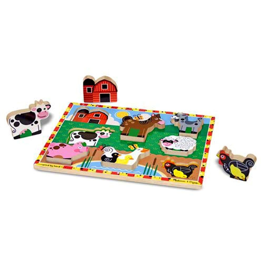 Дървен пъзел Melissa and Doug Ферма 13723