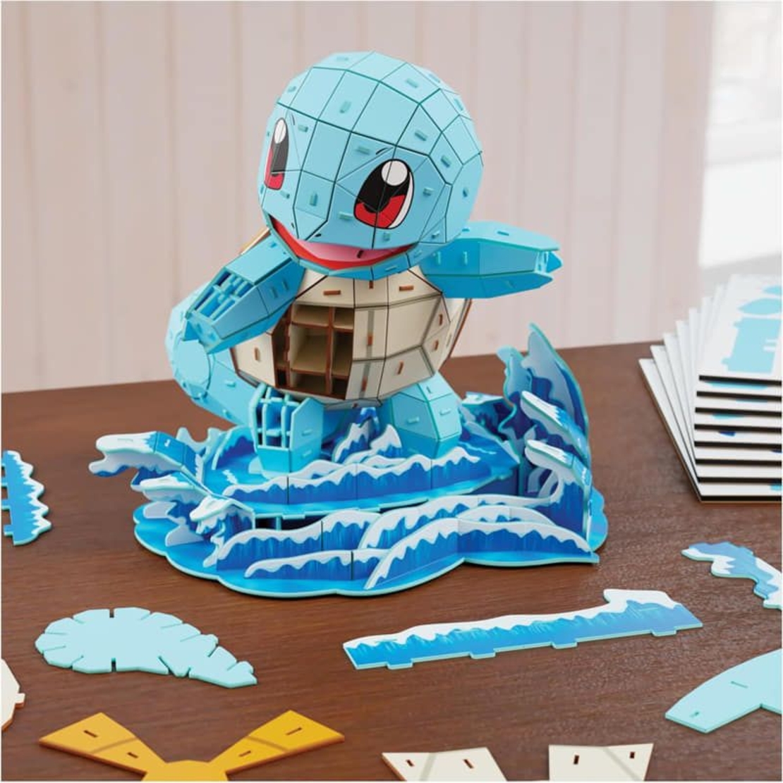 Модел за сглобяване Spin Master 4D Build Pokеmon Squirtle, 180 ч.