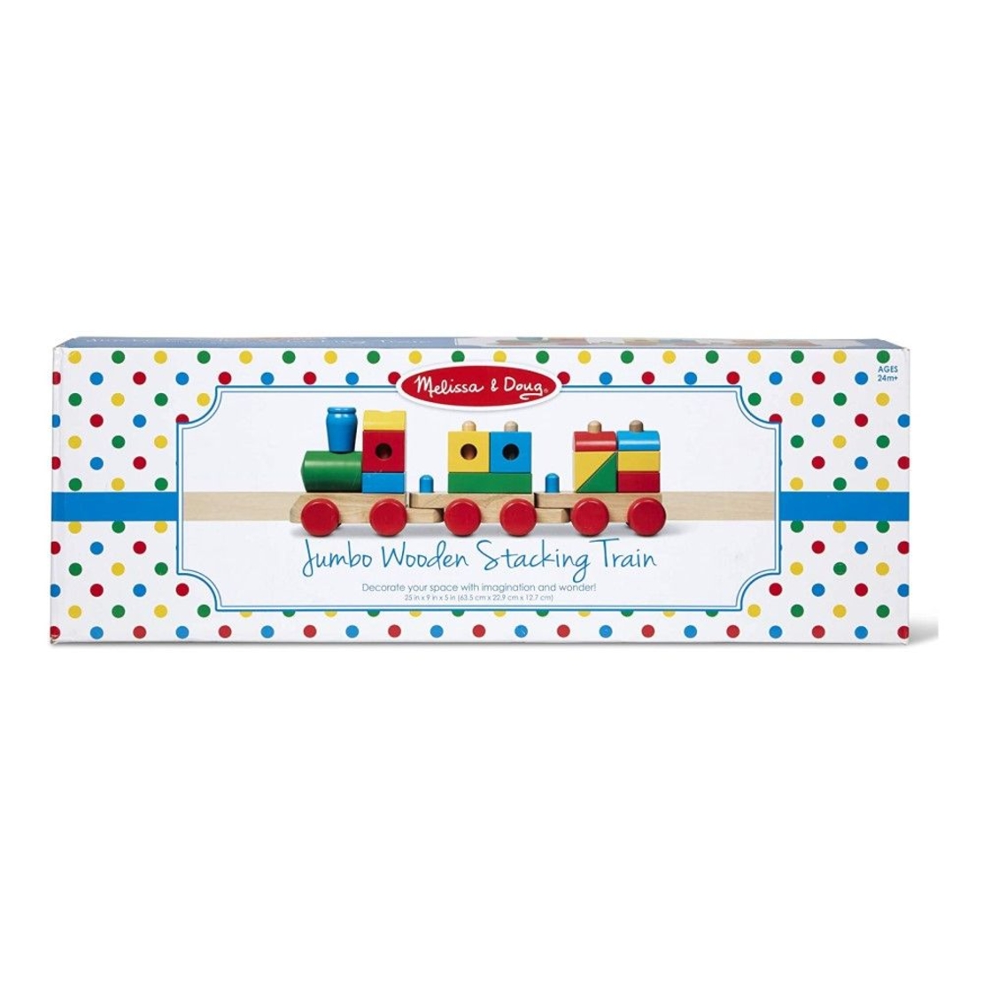 Дървен шарен влак Melissa and Doug 40544
