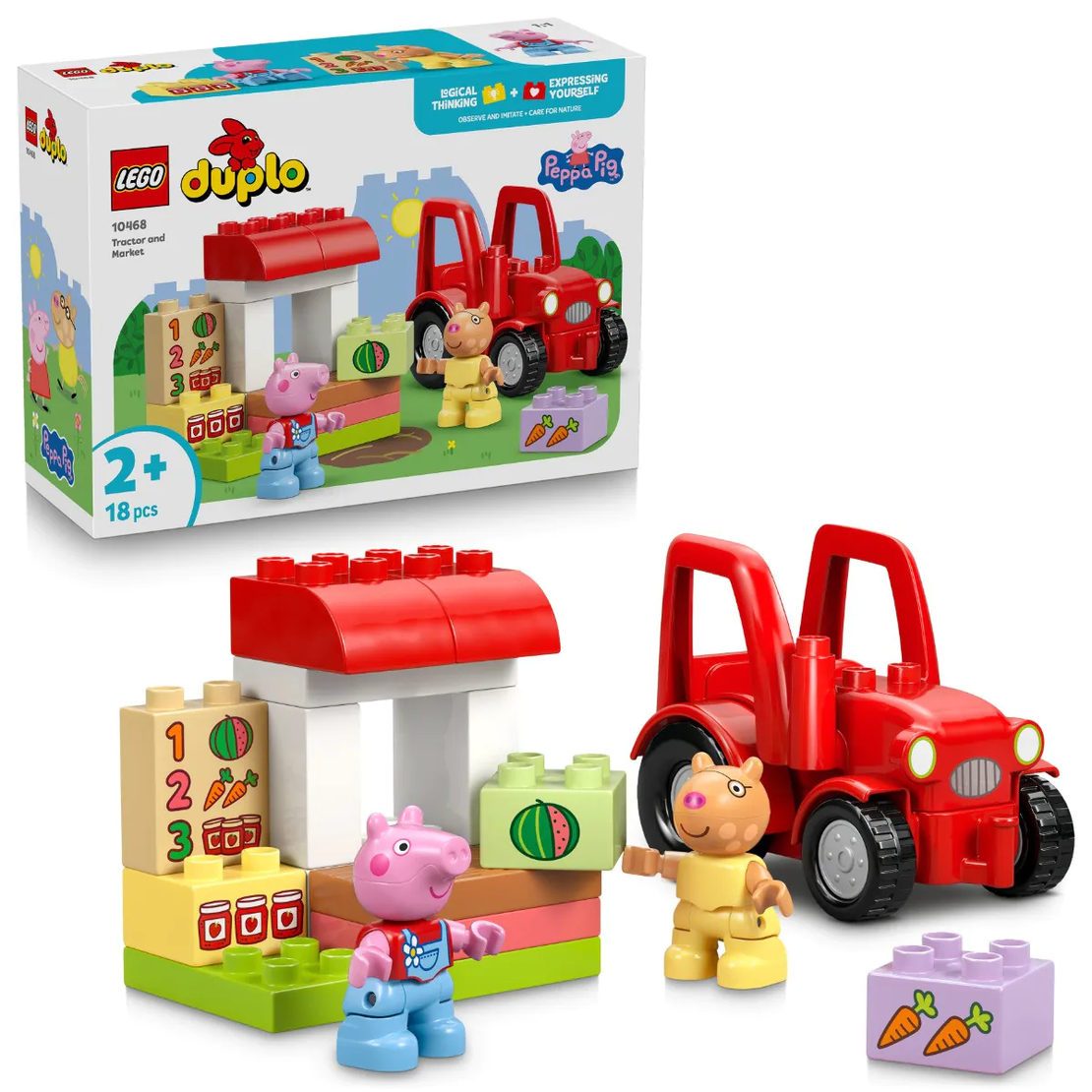 LEGO® DUPLO® Peppa Pig Трактор и пазар 10468