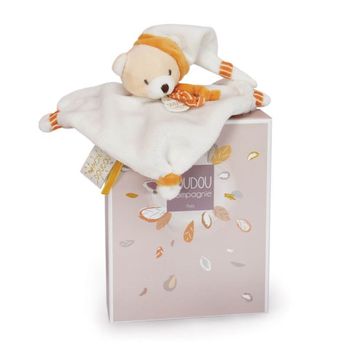 Плюшенa играчка за гушкане Doudou, с одеялце, 17 см., DC3835