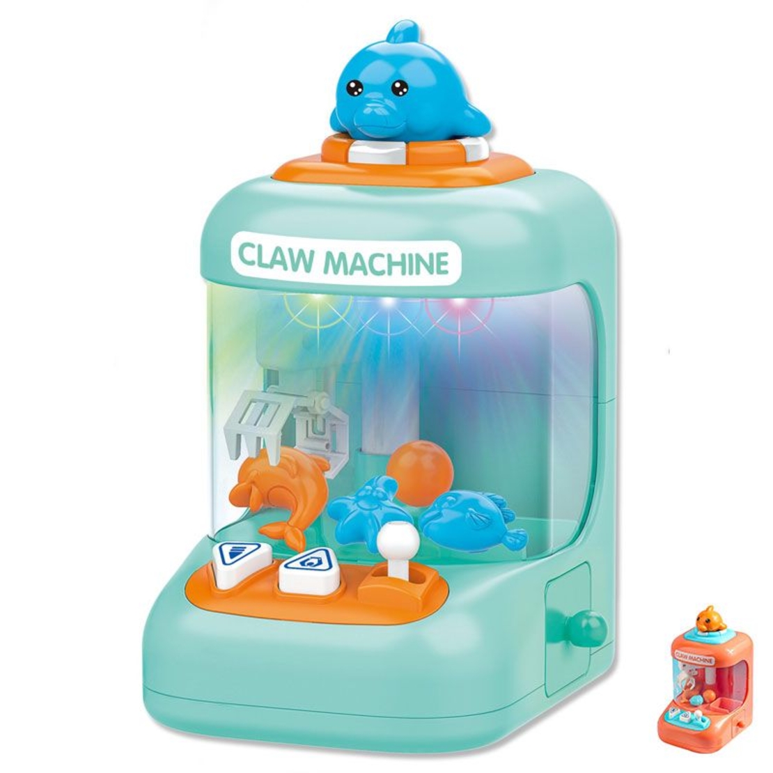 Детски кран за играчки Raya Toys Claw Machine, със светлини