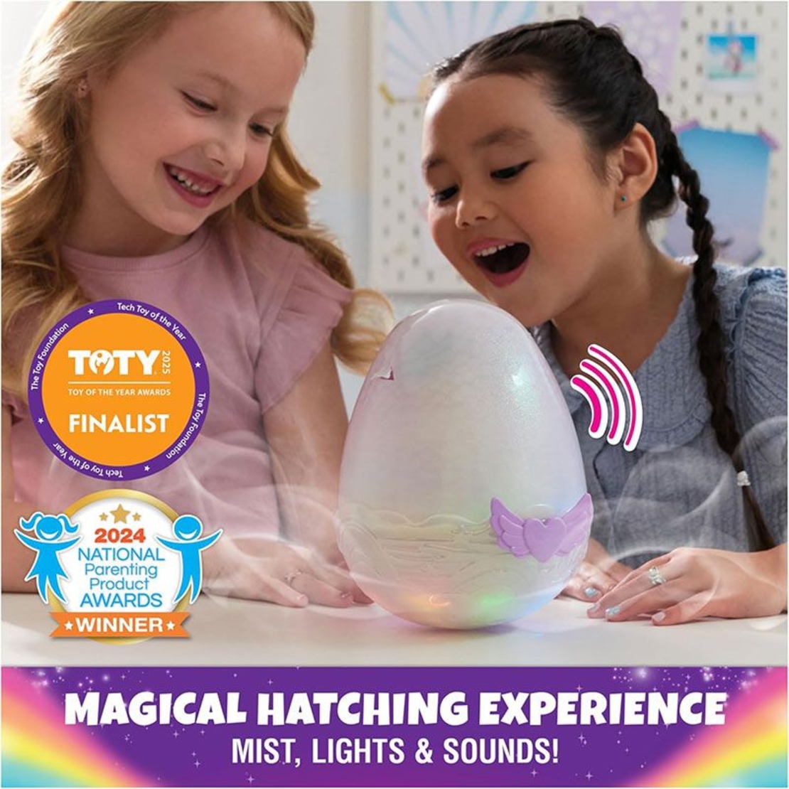 Интерактивна играчка изненада в яйце Spin Master Hatchimals Alive Mystery Hatch Pufficorn, със светлини и звуци