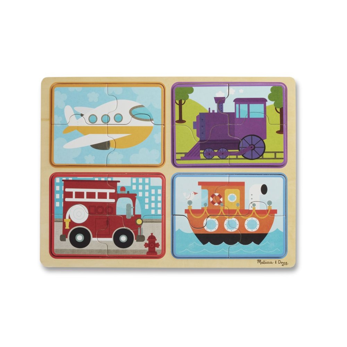 Дървен пъзел Melissa&Doug превозни средства 41361
