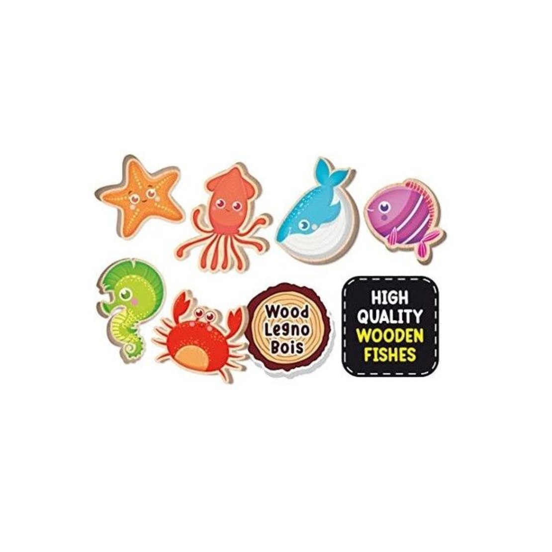 Детски дървен пъзел Lisciani Montessori Baby Puzzle Round, 13 части