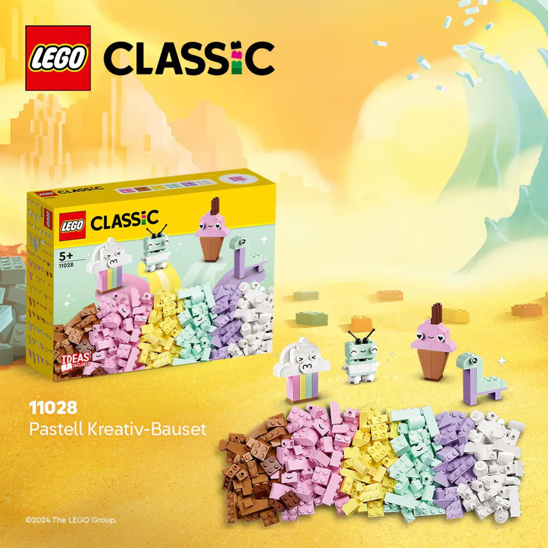 LEGO® Classic Творчески забавления с пастелни цветове 11028
