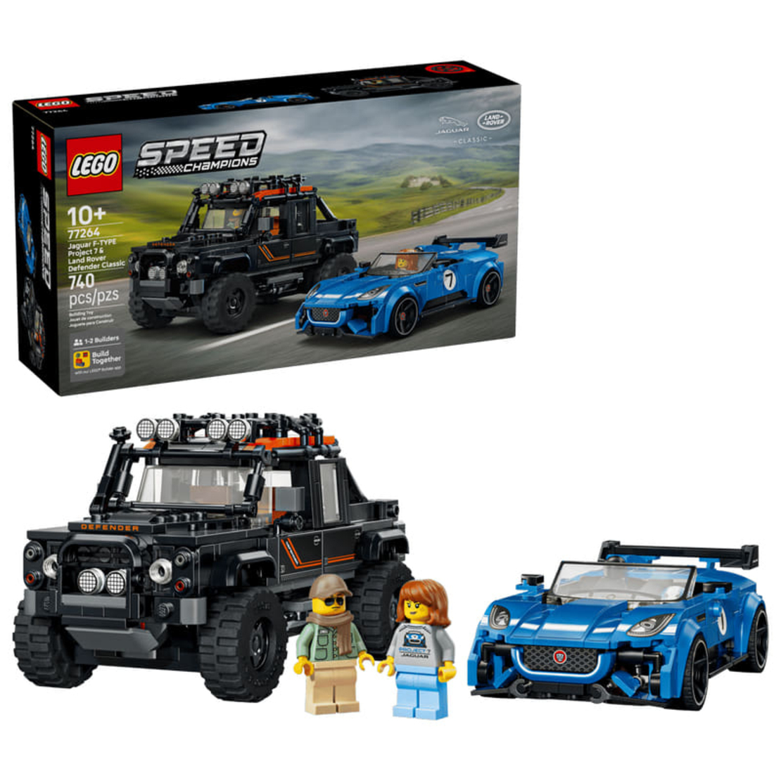 LEGO® Speed Champions Jaguar Project 7 и Land Rover Defender 77264