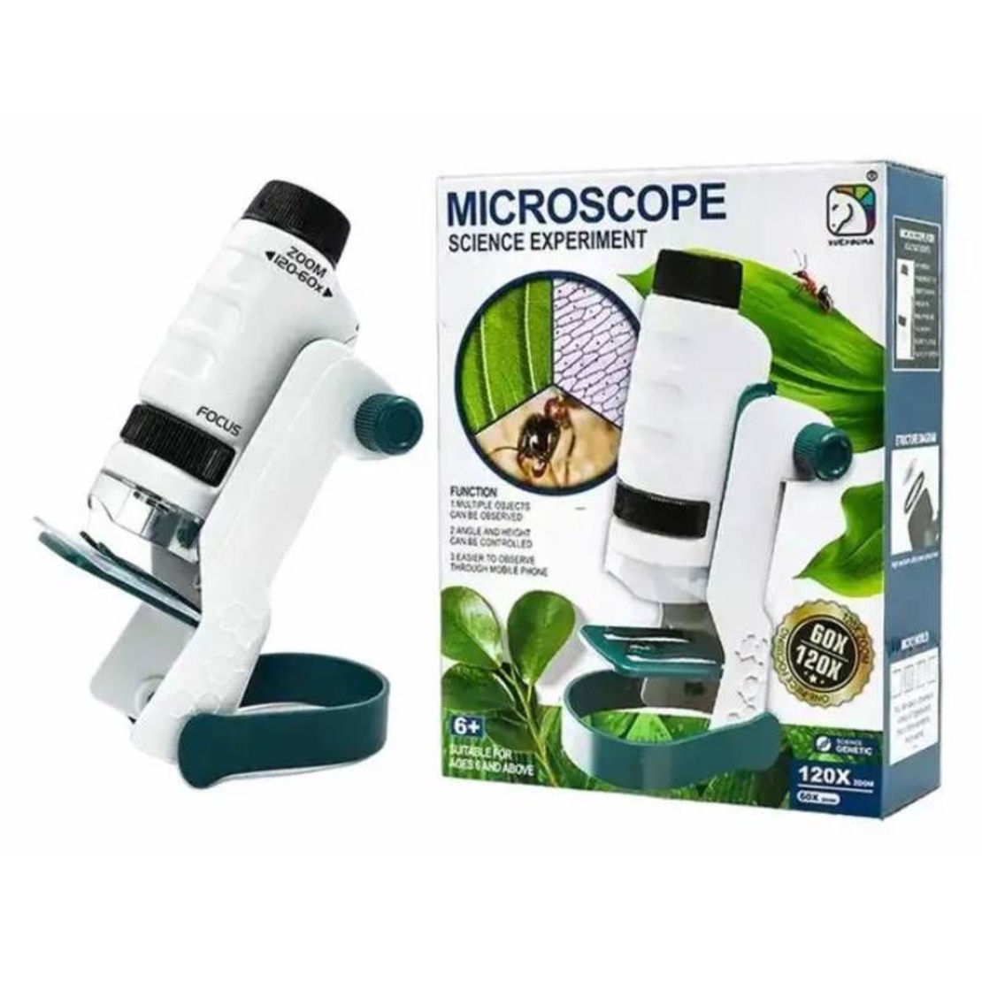 Микроскоп Raya Toys увеличение от 60 до 120