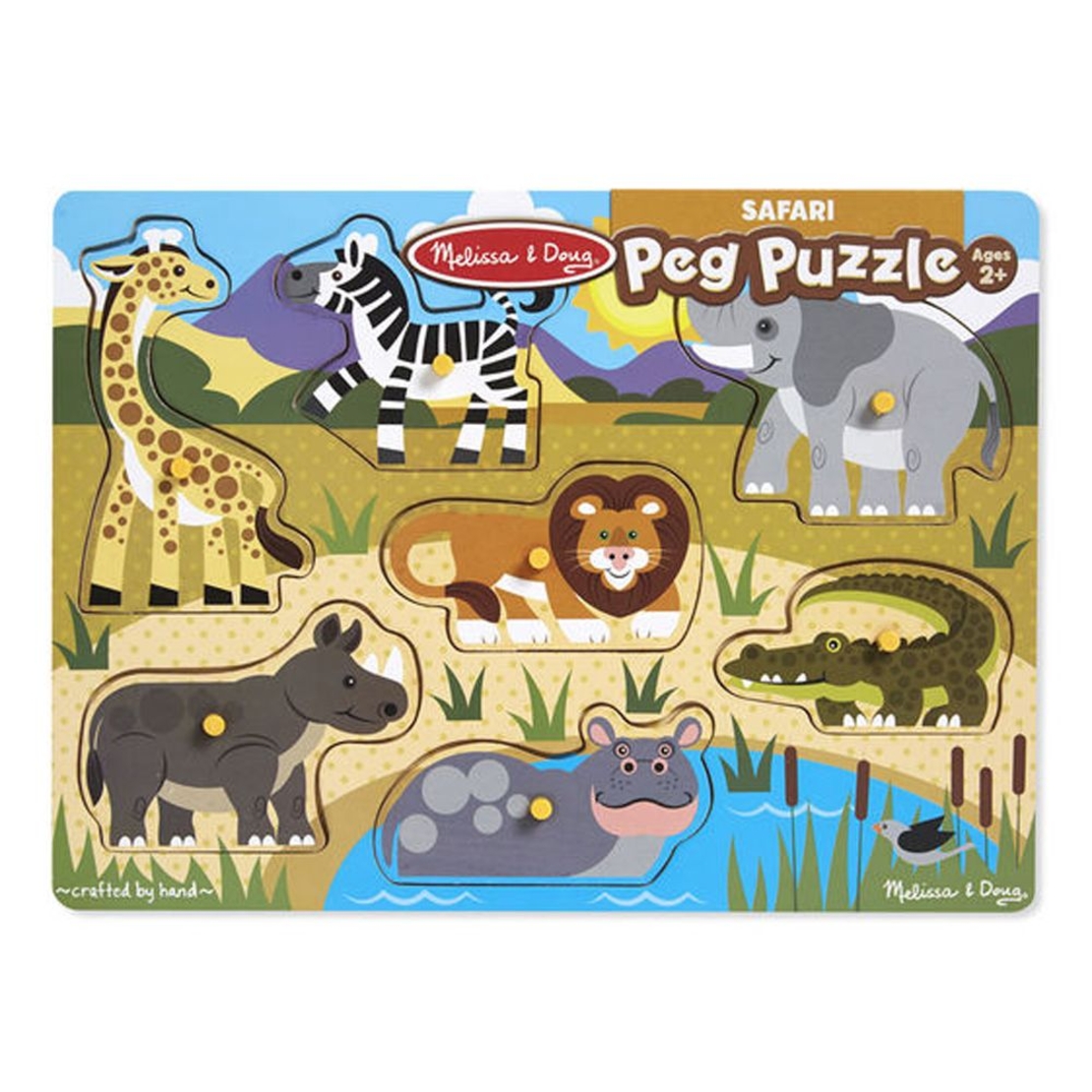 Дървен пъзел Melissa and Doug Сафари 19054