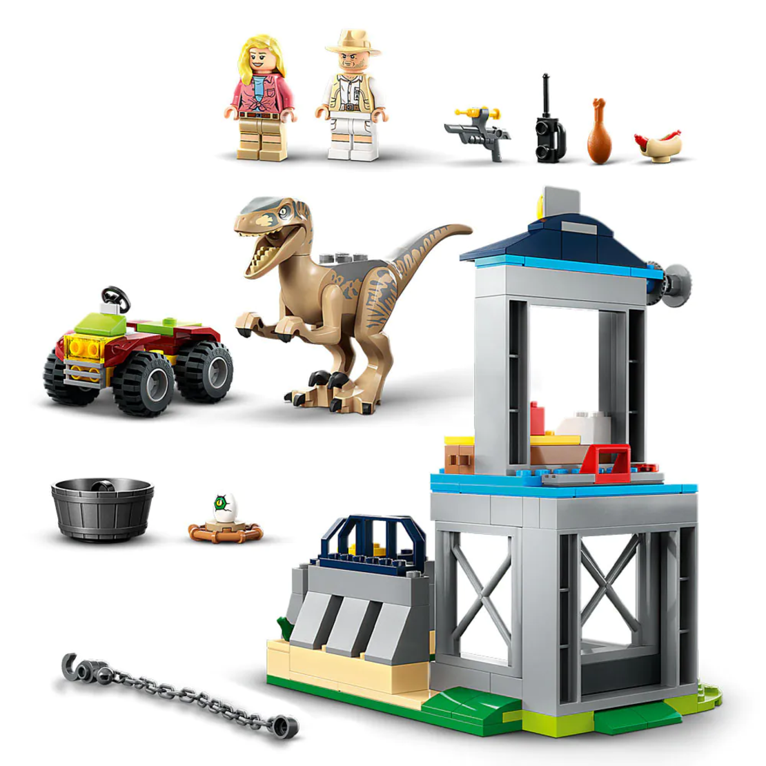 LEGO® Jurassic World Бягство на велосираптор 76957