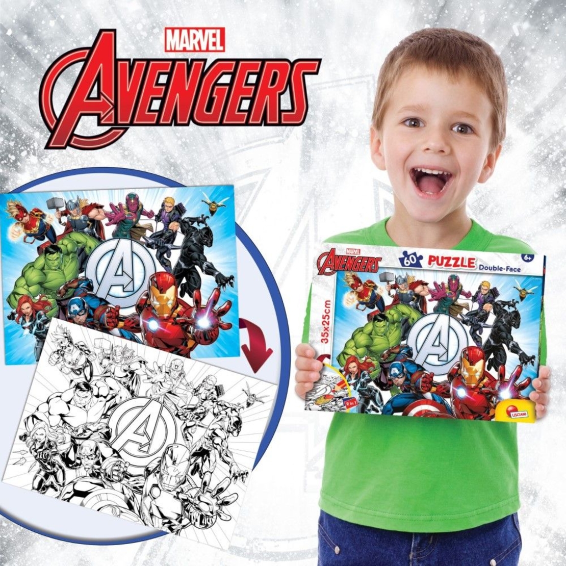 Детски пъзел Lisciani M-Plus Marvel Avengers 60ч.