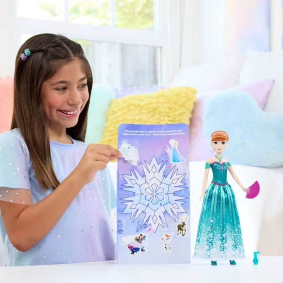 Кукла Mattel Disney Frozen Anna Spin & Reveal, с аксесоари