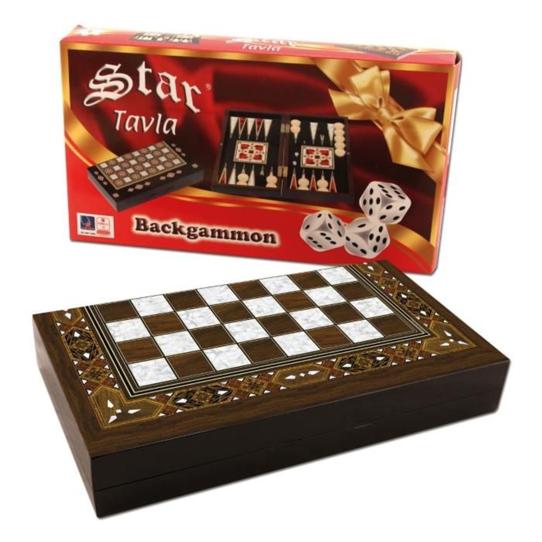 Табла комплект Antic Mini Mosaic Pearl