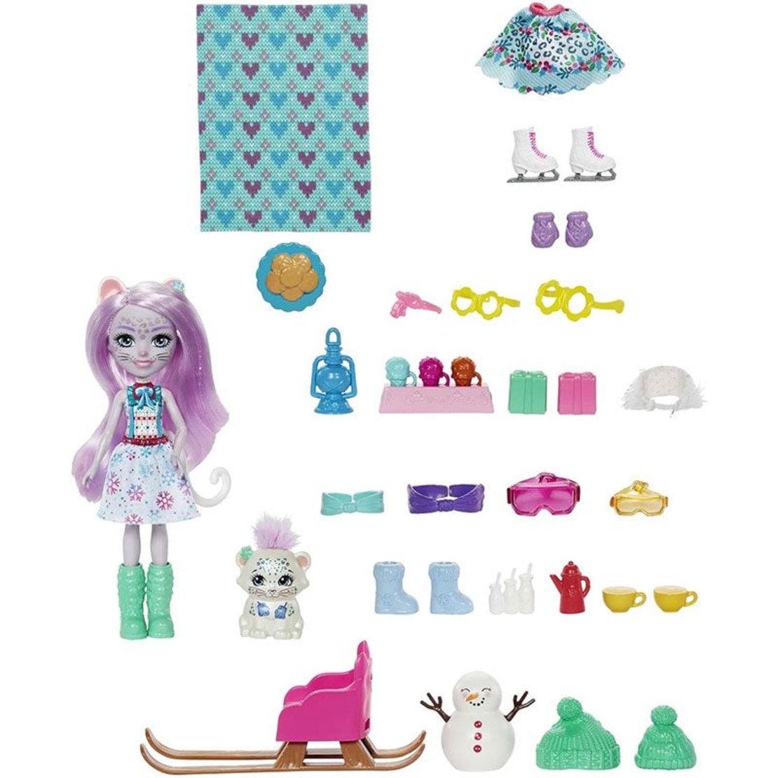 Коледен Адвент календар Mattel Enchantimals с кукла