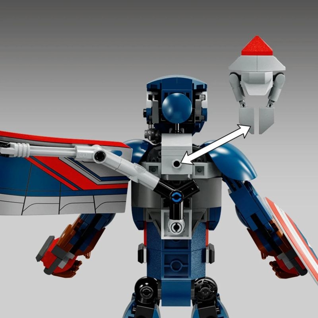 LEGO® Marvel Фигура за изграждане: Капитан Америка 76296