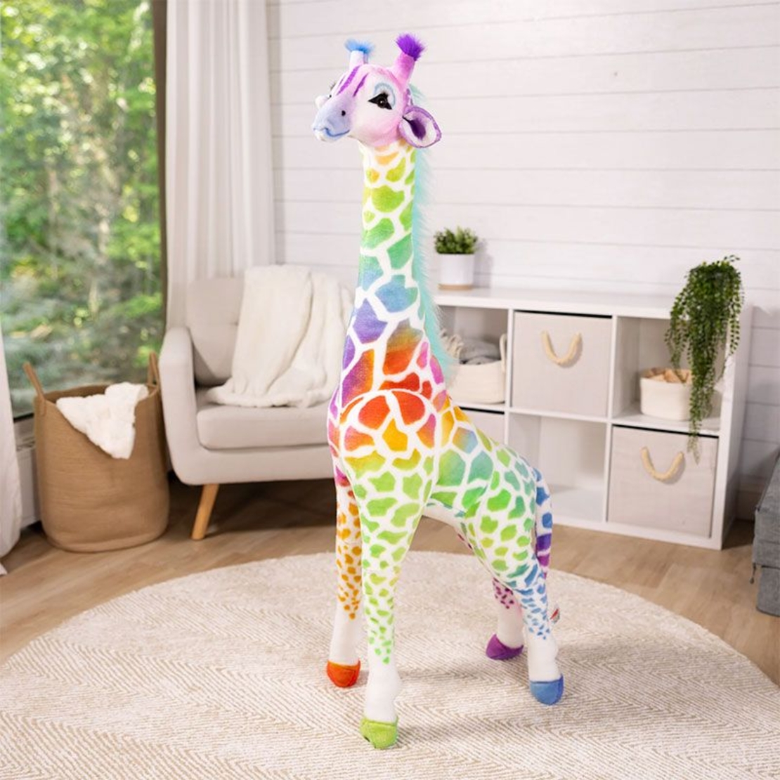 Плюшена играчка Melissa and Doug шарен Жираф, 121 см.