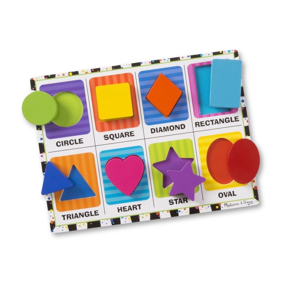 Дървен пъзел с фигури Melissa and Doug 13730