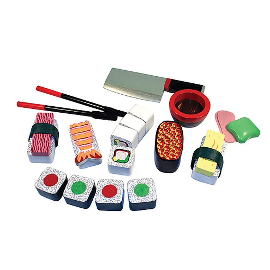 Дървен комплект Суши за рязане Melissa and Doug 12608